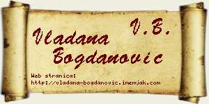 Vladana Bogdanović vizit kartica